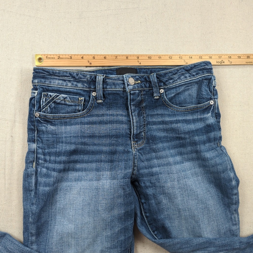 Buckle Black Jeans Womens 31 Blue Boot Cut Stretch Western Cowgirl - Picture 7 of 15